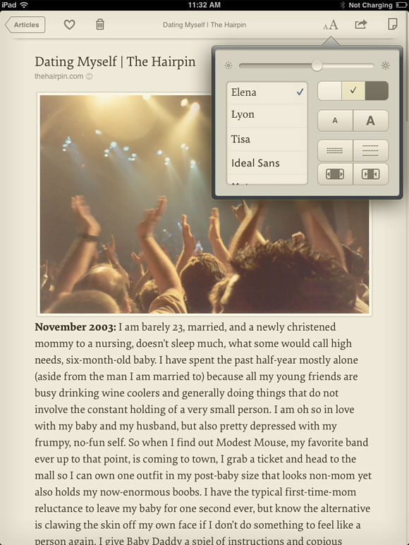 Marco Arment's app Instapaper.