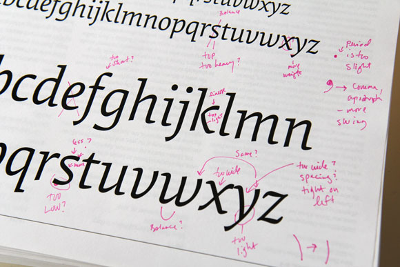 Elena Italic test print.