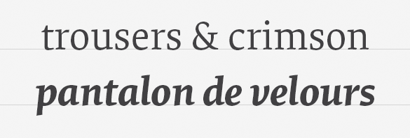 Elena regular and bold italic.